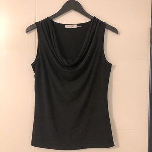 Calvin Klein Cowl Neck Sleeveless Blouse - Med